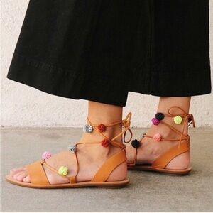 Boho Loeffler Randal Women's Saskia Flat Sandal size 6.5